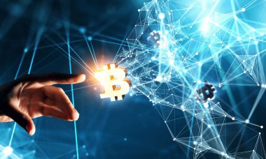 Cryptocurrency arka plan kavramı