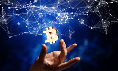 Cryptocurrency arka plan kavramı