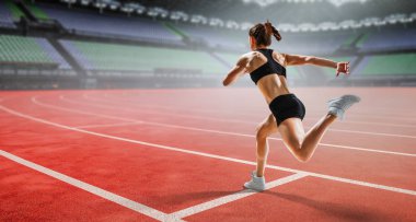Sporcumuz çalışan yarış. Karışık teknik