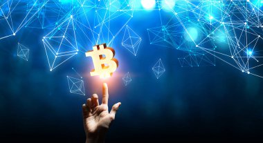 Cryptocurrency arka plan kavramı