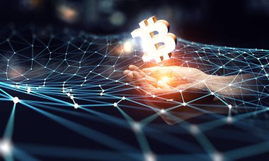 Cryptocurrency arka plan kavramı