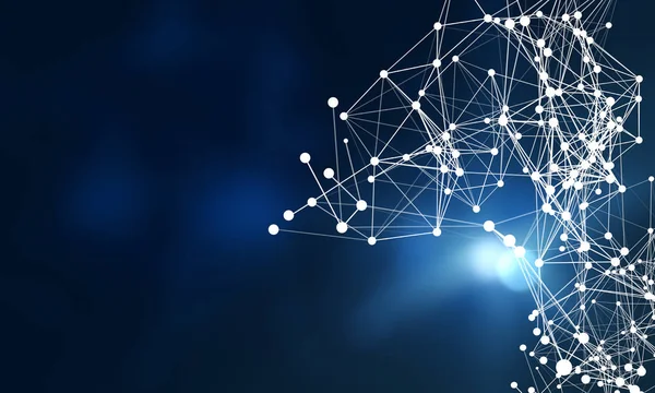 Bilgisayar bağlantı yapısı. 3D render