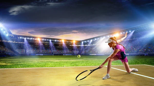 Grote tennisser. Mixed media — Stockfoto
