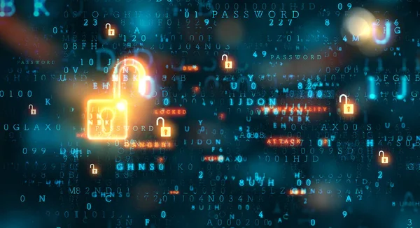 Sicherheitskonzept für den Datenschutz — Stockfoto