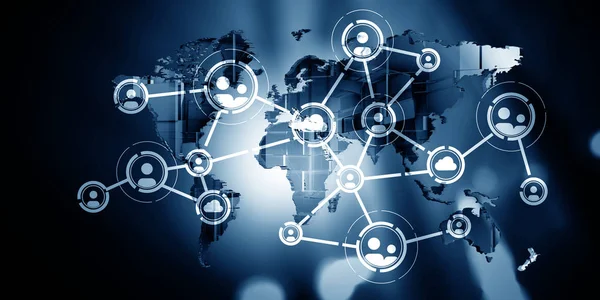 Concept of global networking — Stock Photo, Image