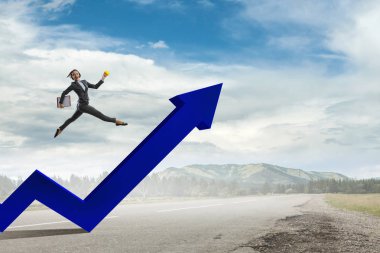 Büyük başarı atlamak yapma. Karışık teknik