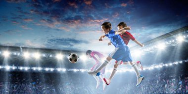 Küçük futbol şampiyonu. Karışık ortam