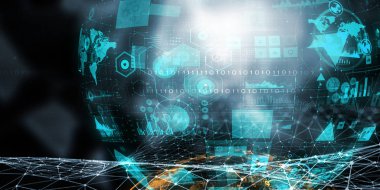 Gelecek teknoloji, dijital ekran hologramı