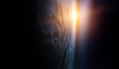 Soyut gezegenler ve uzay arkaplanı