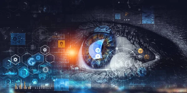 Abstract high tech eye concept — Stock Photo, Image