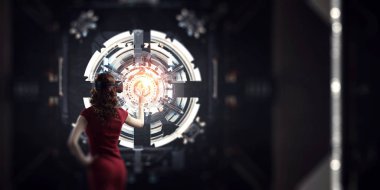 Sanal gerçeklik deneyimi. Geleceğin teknolojileri. Karışık ortam