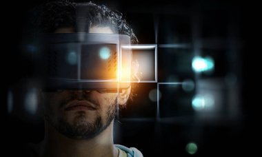 Sanal gerçeklik deneyimi. Geleceğin teknolojileri. Karışık ortam