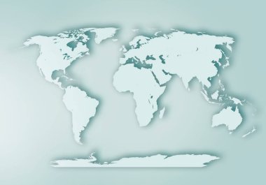 Dünya dijital çizilmiş harita arkaplanı