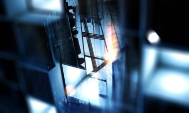 Teknolojik endüstriyel arka plan