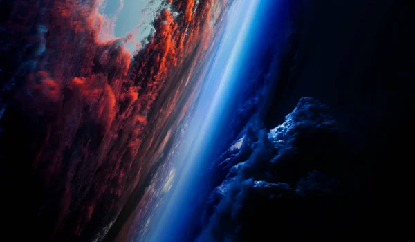 Abstrakte Planeten und Weltraum-Hintergrund — Stockfoto