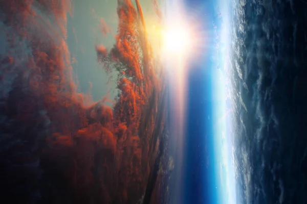 Soyut gezegenler ve uzay arkaplanı — Stok fotoğraf