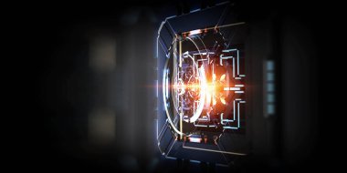 Teknolojik endüstriyel arka plan