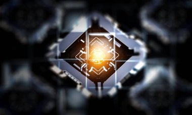 Teknolojik endüstriyel arka plan