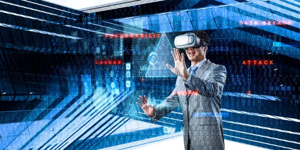 Virtual reality experience. Technologies of the future. — Stock Photo, Image