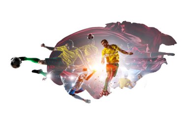 Soyut futbol teması - en ateşli maç anları