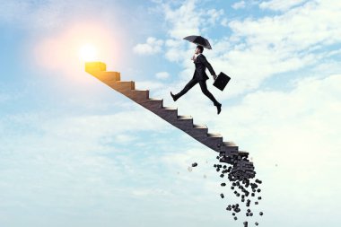 Gökyüzünde kripto para birimi başarı merdiveni