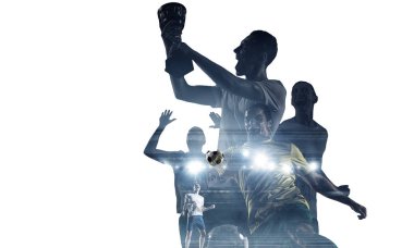 Soyut futbol teması - en ateşli maç anları