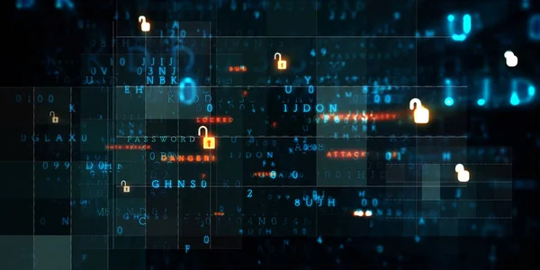 Dijital kod elektronik yüksek teknoloji arka plan — Stok fotoğraf