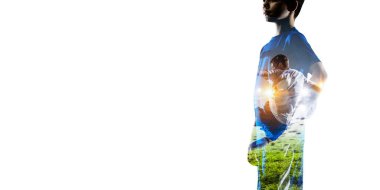 Soyut futbol teması - en ateşli maç anları