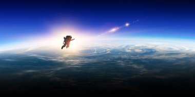 Uzay adamı ve gezegen, uzay kavramında insan