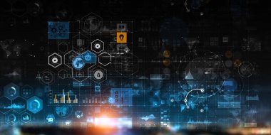 Dijital ekran yüksek teknoloji arka plan