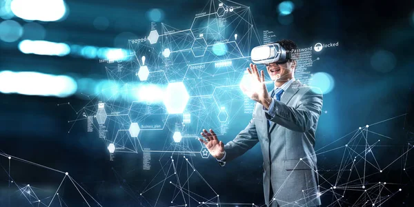 Virtual reality experience. Technologies of the future. — Stock Photo, Image