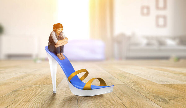 It is high time for shopping. Mixed media