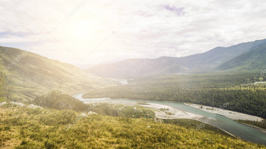 Summer mountain landscape