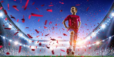 Zafer için sonsuz will ile. Karışık teknik