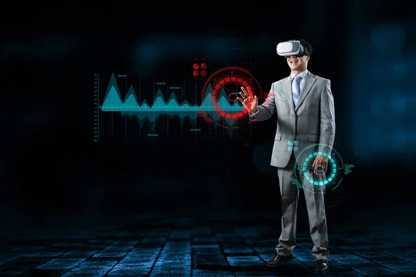 Virtual reality experience. Technologies of the future. — Stock Photo, Image