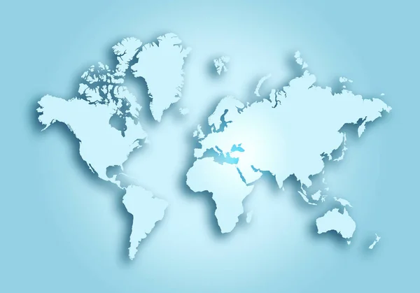 Carte mondiale numérique contour arrière-plan — Photo