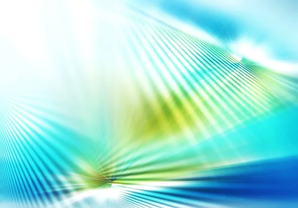 Texture abstraite de lumière avec des rayures orientées du centre vers l'extérieur en bleu, vert et blanc — Photo