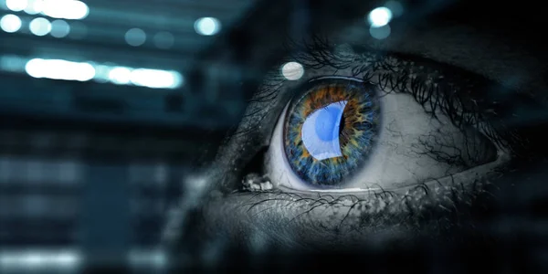 Abstract high tech eye concept — Stock Photo, Image