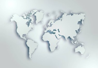 Dünya dijital çizilmiş harita arkaplanı