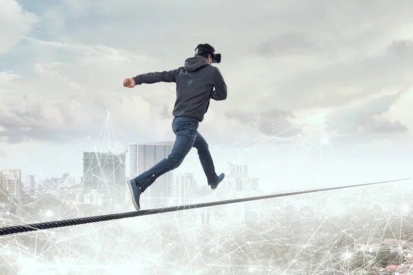 Virtuelle Realität erleben. Technologien der Zukunft. — Stockfoto
