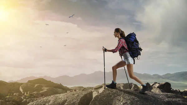 Hiking or trekking concept — Stock Photo, Image