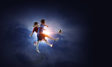 Soyut futbol teması - en ateşli maç anları