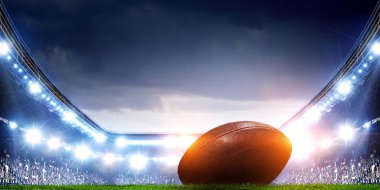 Amerikan futbolu arena. Karışık teknik