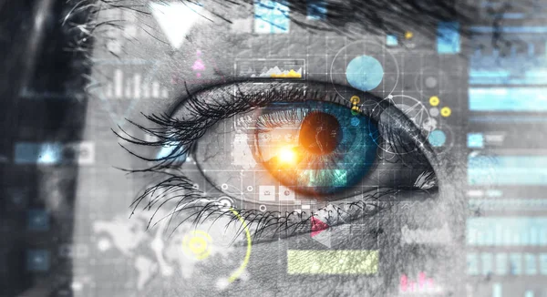 Abstract high tech eye concept — Stock Photo, Image