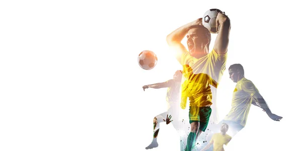 Abstract soccer theme - hottest match moments