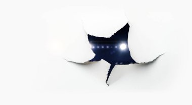 Yırtık kağıt deliğinin efekti