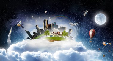 Uzaydan Imaginery Earth görünümü