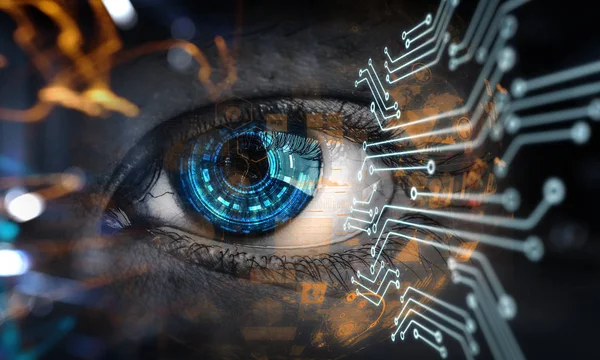 Abstract high tech eye concept — Stock Photo, Image