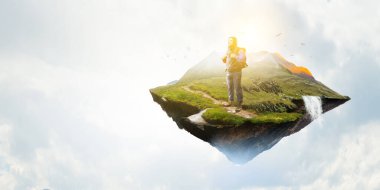 Seyahat eden turist kavramı