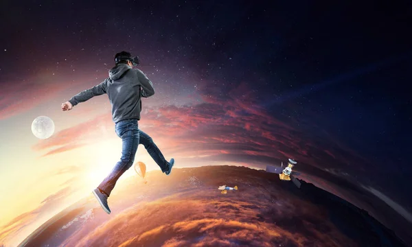Virtual reality experience. Teknologi masa depan.. — Stok Foto